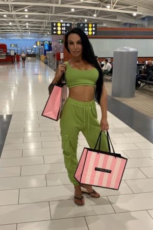 2 PIECE SET CARGO TRACKSUIT PANTS AND TOP - GREEN