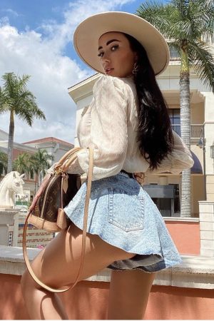 HEART SHAPE DENIM SHORTS