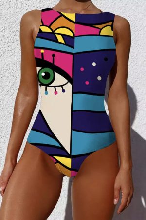 GREEK SWIMSUIT - BLUE