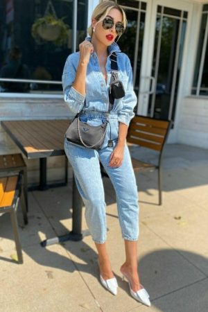 3/4 JUMPSUIT DENIM JUMPSUIT