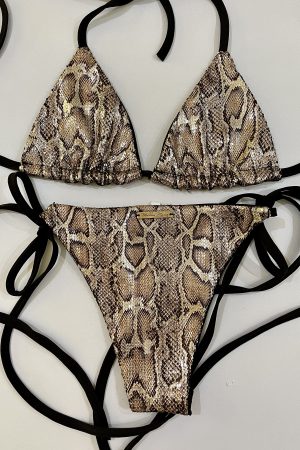 SEQUINS SNAKESKIN BIKINI