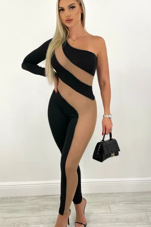 One Arm Jumpsuit - Black