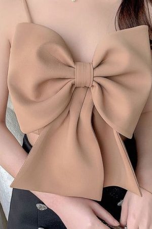 Bow Strap Top - Cream