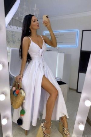 Tie Button Maxi Summer Dress - Various