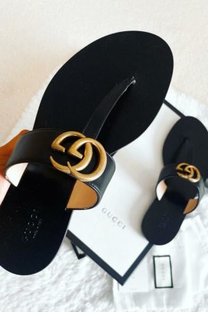 GG - SANDALS - BLACK