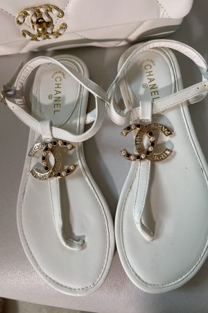 CHANEL SANDALS - WHITE