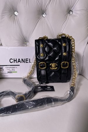 CHANEL BUCKLE BAG - BLACK