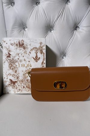 CHRISTIAN DIOR CROSS BODY  BAG - BROWN